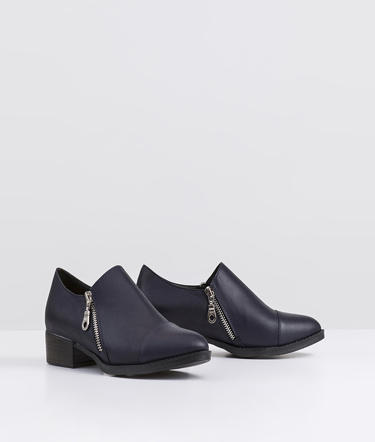 נעלי נשים אוקספורד עם רוכסן - מנדי