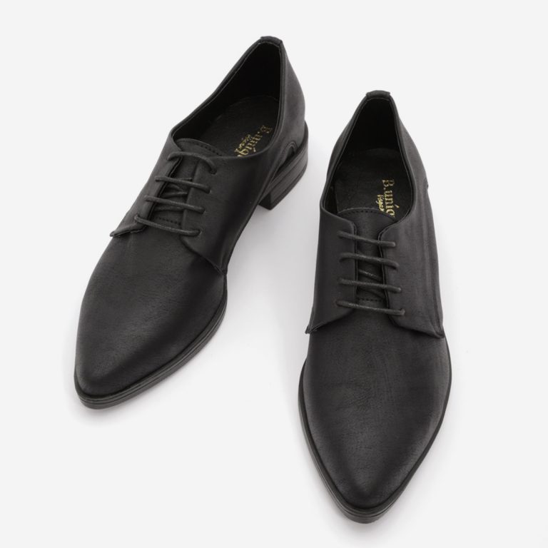 נעלי אוקספורד שחורות דגם סלין